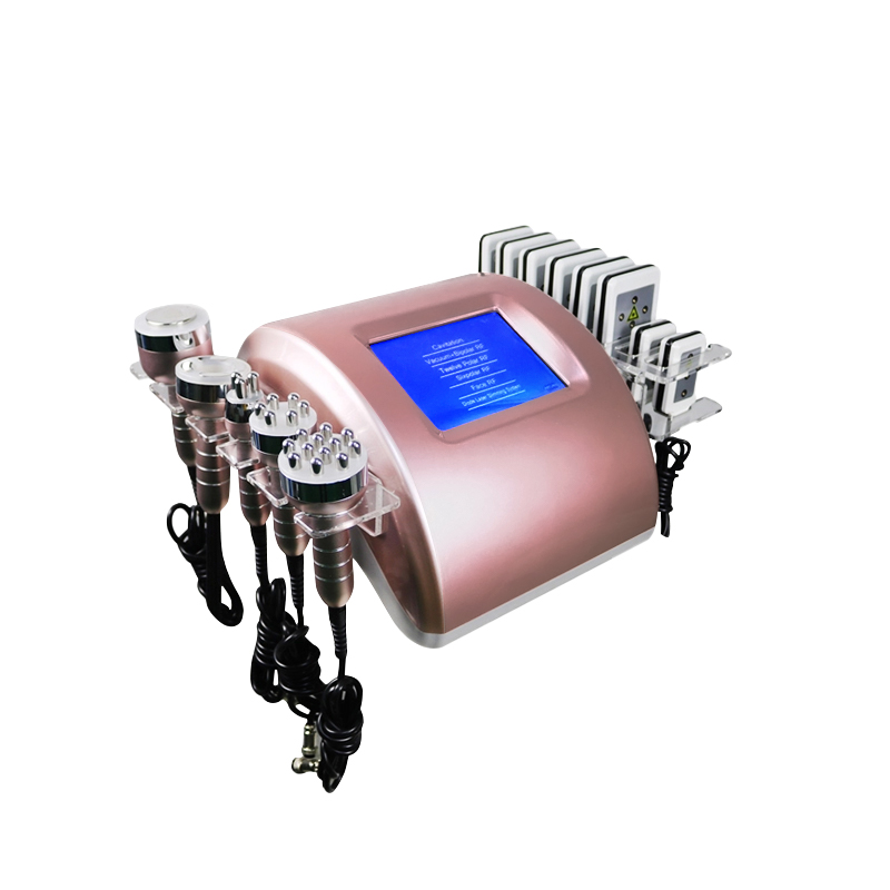 6 in 1 Golden Cavitation RF Vacuum Lipolaser Body Slimming System