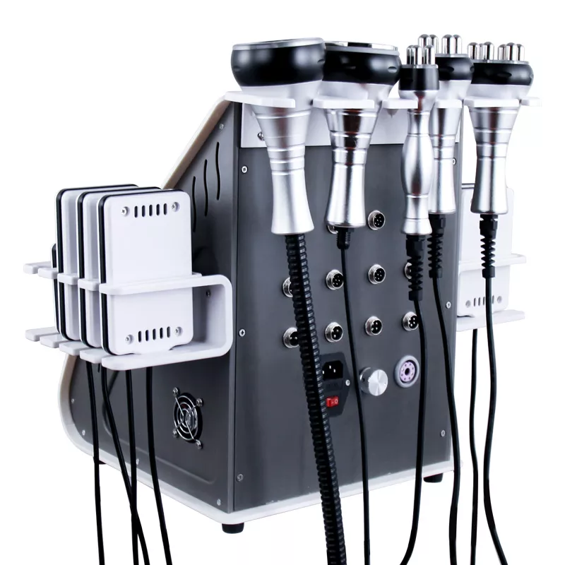 6 in 1 Bipolar RF Ultrasonic Cavitation Vacuum Lipo Laser Slimming System