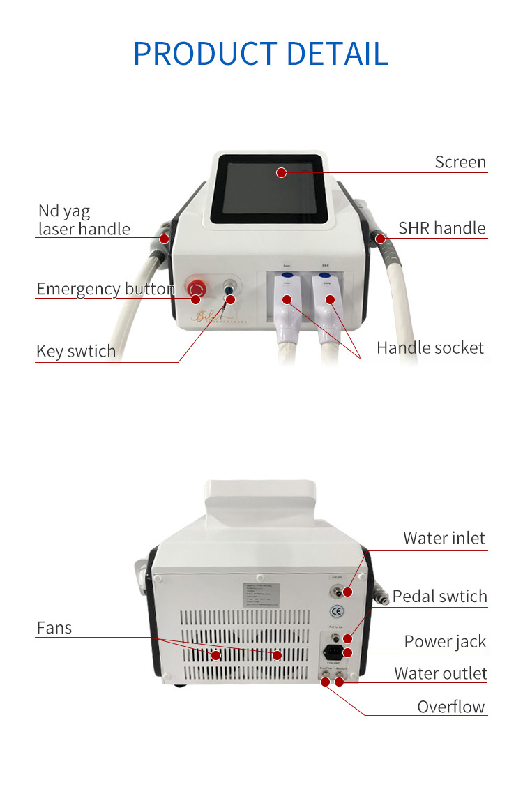 Portable IPL + Nd yag Laser